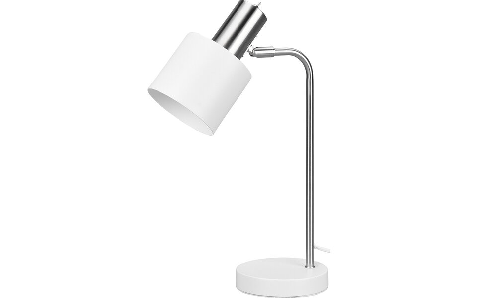 HLW LED LED Table Lamp - Table Lighting - Trion Alimo - E14 Fitting - Round - Matte White - Aluminum
