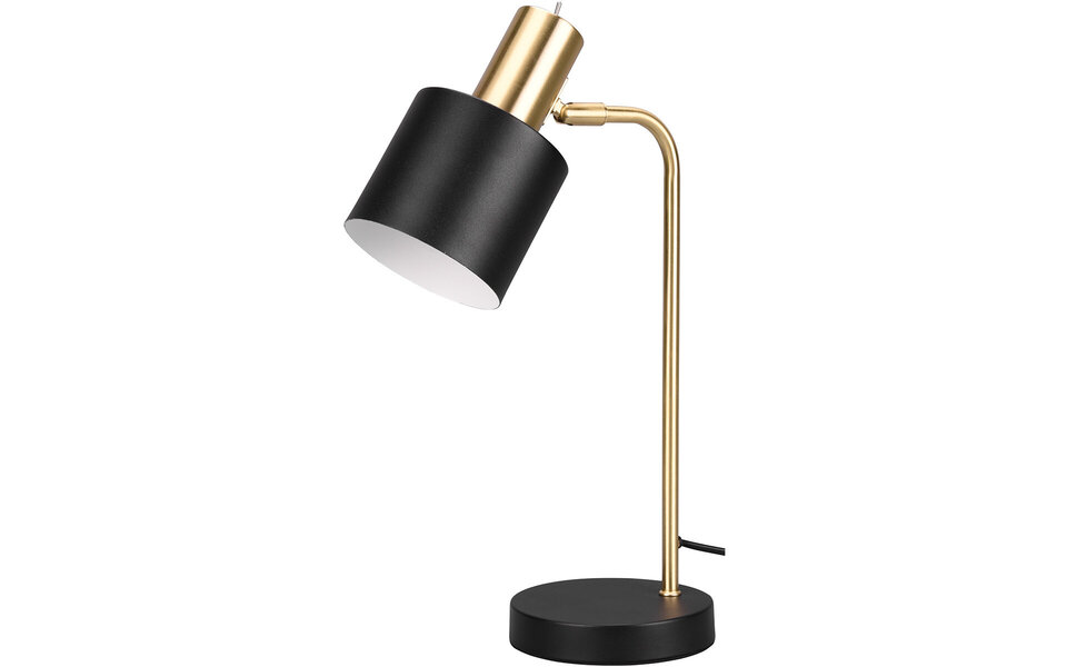 HLW LED LED Table Lamp - Table Lighting - Trion Alimo - E14 Fitting - Round - Matte Black/Gold - Aluminum HLW LED LED Table Lamp - Table Lighting - Trion Alimo - E14 Fitting - Round - Matte Black/Gold - Aluminum