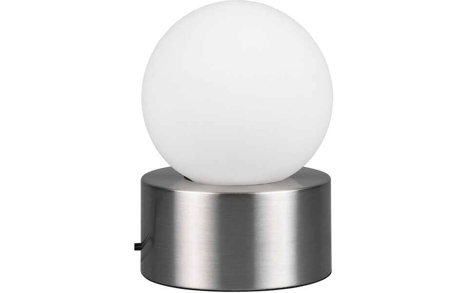 HLW LED LED Table Lamp - Table Lighting - Trion Celda - E14 Fitting - Round - Matte Nickel - Aluminum