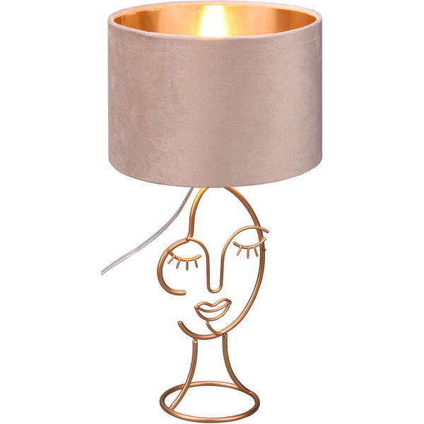 HLW LED LED Tafellamp Trion Marco - Ronde & Mat Beige HLW LED LED Tafellamp Trion Marco - Ronde & Mat Beige