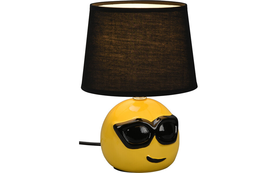 HLW LED LED Table Lamp - Table Lighting - Trion Cooley - E14 Fitting - Round - Matte Black - Ceramic HLW LED LED Table Lamp - Table Lighting - Trion Cooley - E14 Fitting - Round - Matte Black - Ceramic