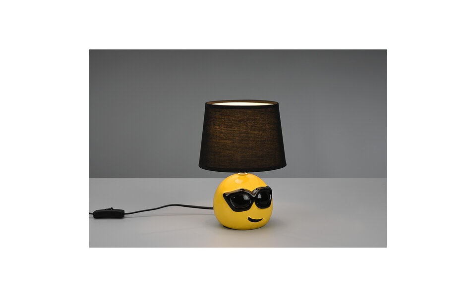 HLW LED LED Table Lamp - Table Lighting - Trion Cooley - E14 Fitting - Round - Matte Black - Ceramic HLW LED LED Table Lamp - Table Lighting - Trion Cooley - E14 Fitting - Round - Matte Black - Ceramic