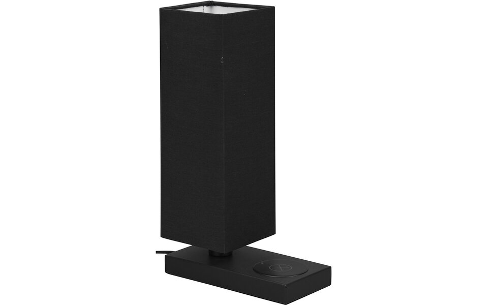 HLW LED LED Table Lamp - Table Lighting - Trion Helsa - E14 Fitting - Rectangular - Matte Black - Aluminum