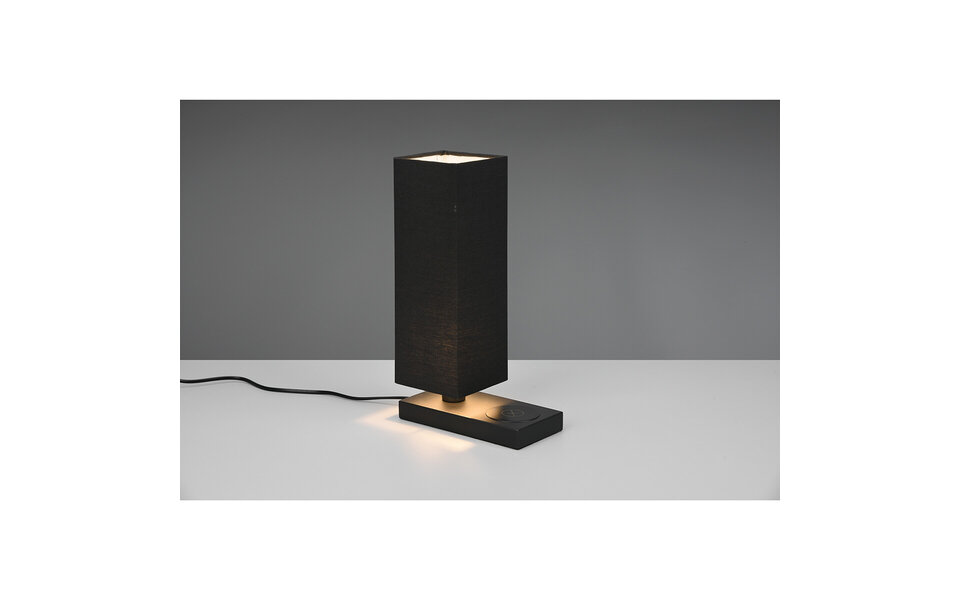 HLW LED LED Tafellamp - Tafelverlichting - Trion Helsa - E14 Fitting - Rechthoek - Mat Zwart - Aluminium HLW LED LED Tafellamp - Tafelverlichting - Trion Helsa - E14 Fitting - Rechthoek - Mat Zwart - Aluminium