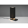 HLW LED LED Table Lamp - Table Lighting - Trion Helsa - E14 Fitting - Rectangular - Matte Black - Aluminum