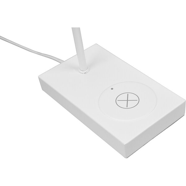 HLW LED LED Tafellamp Mat Wit met E27, Beam Angle verstelbaar en inductief laadstation HLW LED LED Tafellamp Mat Wit met E27, Beam Angle verstelbaar en inductief laadstation