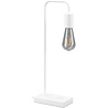 HLW LED LED Table Lamp - Table Lighting - Trion Milaya - E27 Fitting - Rectangular - Matte White - Aluminum