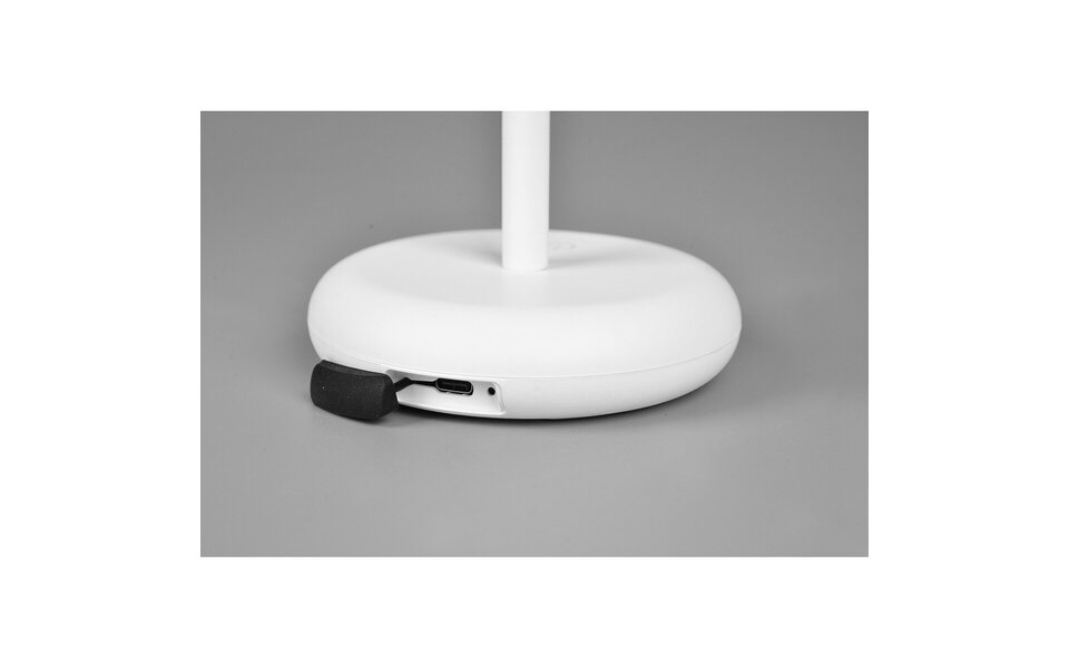 HLW LED Dimbare LED Tafellamp 2W Warm Wit 3000K – Oplaadbaar, IP44 Spatwaterdicht & Rond Mat Wit HLW LED Dimbare LED Tafellamp 2W Warm Wit 3000K – Oplaadbaar, IP44 Spatwaterdicht & Rond Mat Wit