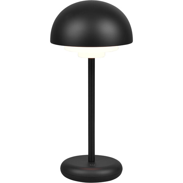 HLW LED Dimbare LED Tafellamp met Oplaadbare Batterijen - Warm Wit 3000K, Mat Zwart, Spatwaterdicht IP44 HLW LED Dimbare LED Tafellamp met Oplaadbare Batterijen - Warm Wit 3000K, Mat Zwart, Spatwaterdicht IP44