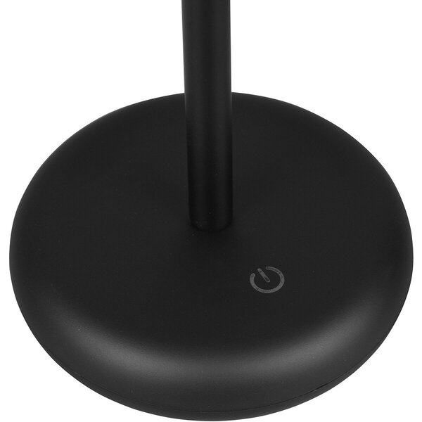 HLW LED Dimbare LED Tafellamp met Oplaadbare Batterijen - Warm Wit 3000K, Mat Zwart, Spatwaterdicht IP44 HLW LED Dimbare LED Tafellamp met Oplaadbare Batterijen - Warm Wit 3000K, Mat Zwart, Spatwaterdicht IP44