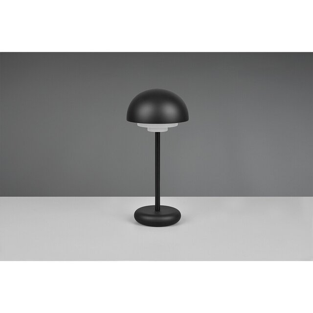 HLW LED Dimbare LED Tafellamp met Oplaadbare Batterijen - Warm Wit 3000K, Mat Zwart, Spatwaterdicht IP44