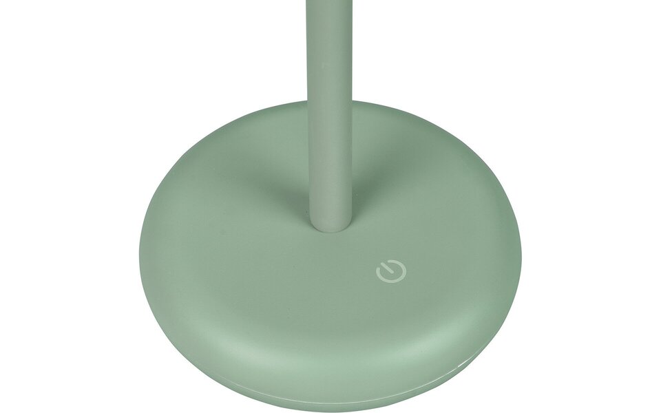 HLW LED Dimmable LED Table Lamp 2W - Round, Warm White 3000K, Splashproof IP44, Matte Green