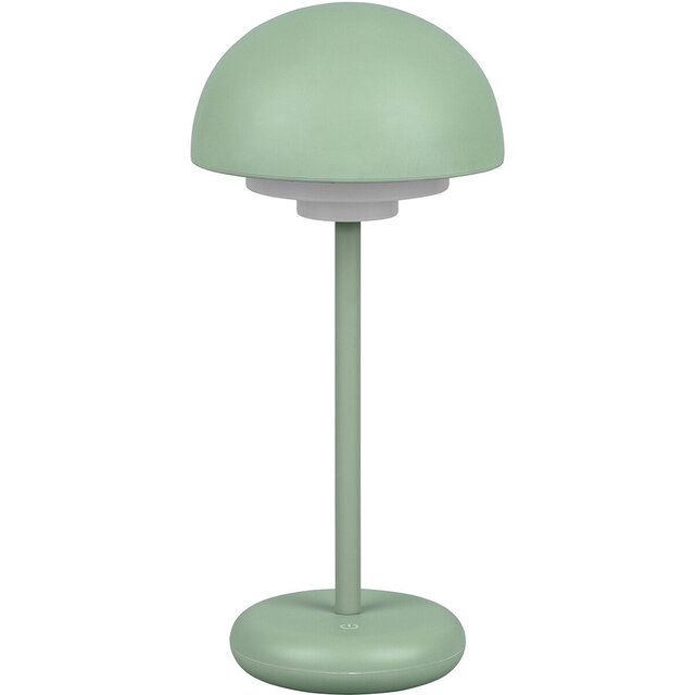 HLW LED Dimbare LED Tafellamp 2W - Rond, Warm Wit 3000K, Spatwaterdicht IP44, Mat Groen