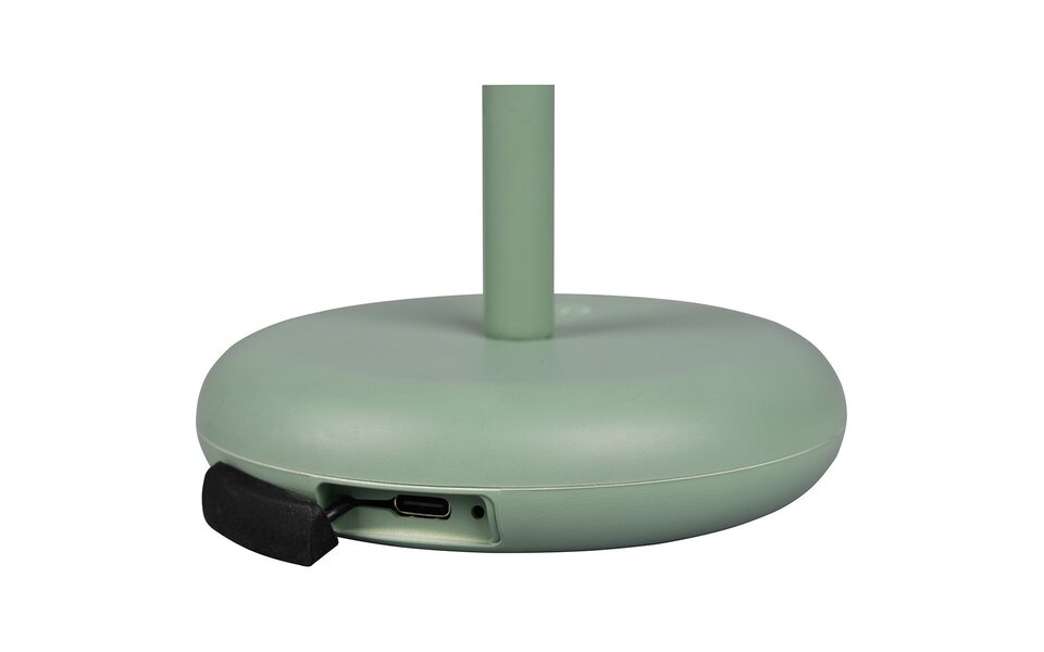 HLW LED Dimmable LED Table Lamp 2W - Round, Warm White 3000K, Splashproof IP44, Matte Green