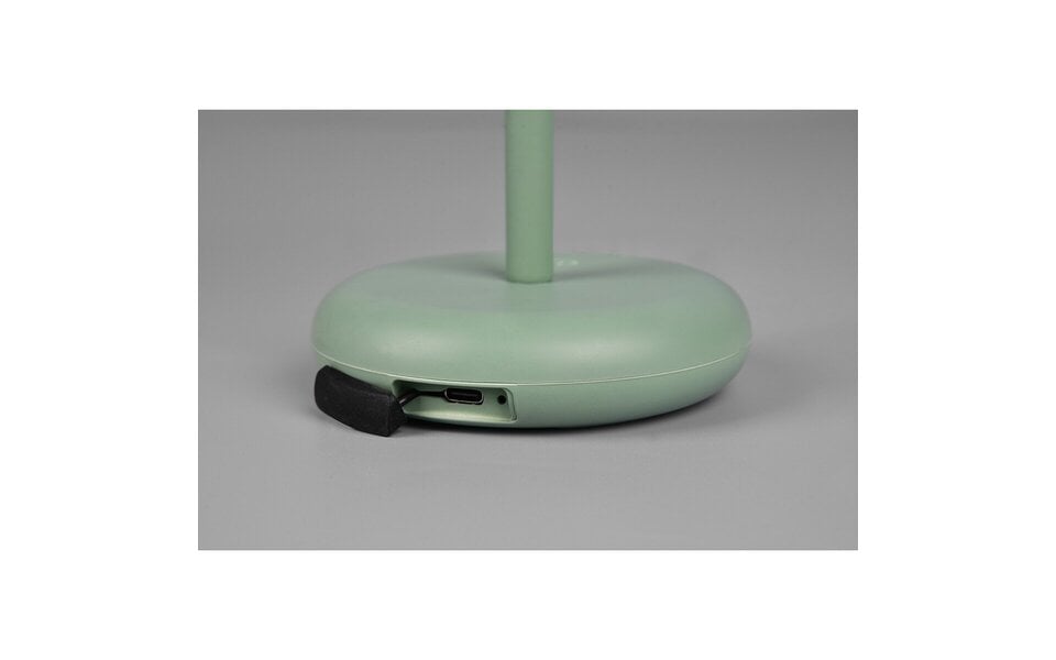 HLW LED Dimbare LED Tafellamp 2W - Rond, Warm Wit 3000K, Spatwaterdicht IP44, Mat Groen