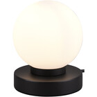 HLW LED LED Table Lamp - Table Lighting - Trion Baldo - E14 Fitting - Round - Matte Black - Aluminum