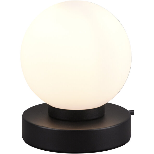 LED Tafellamp - Tafelverlichting - Trion Baldo - E14 Fitting - Rond - Mat Zwart - Aluminium Verlichting per ruimte LED Tafellamp - Tafelverlichting - Trion Baldo - E14 Fitting - Rond - Mat Zwart - Aluminium Verlichting per ruimte