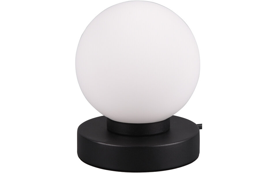 HLW LED LED Tafellamp - Tafelverlichting - Trion Baldo - E14 Fitting - Rond - Mat Zwart - Aluminium HLW LED LED Tafellamp - Tafelverlichting - Trion Baldo - E14 Fitting - Rond - Mat Zwart - Aluminium