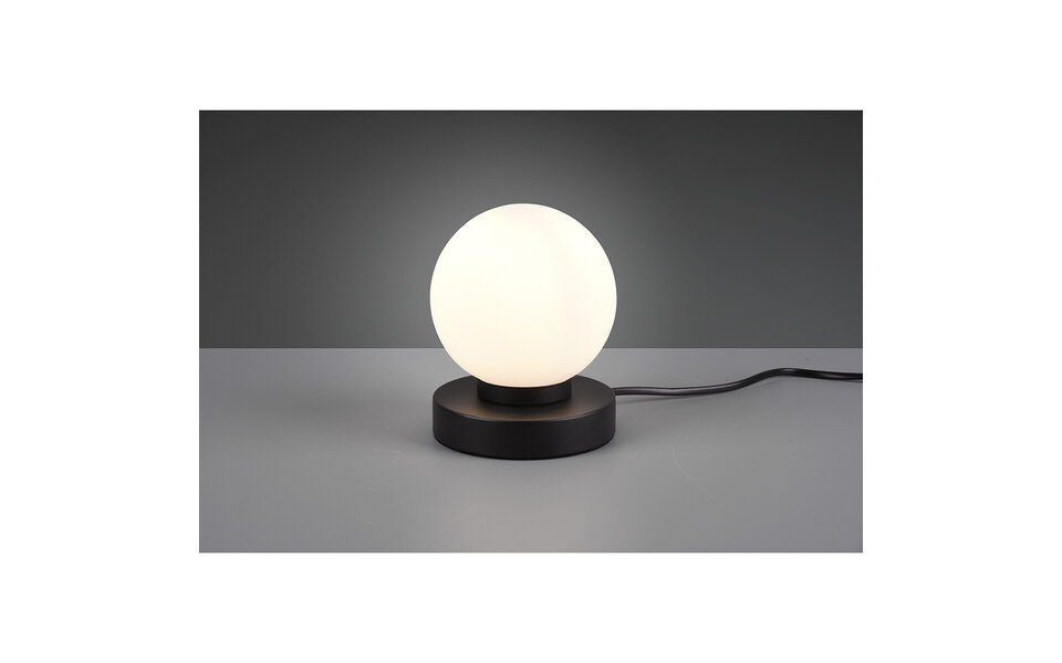 HLW LED LED Tafellamp - Tafelverlichting - Trion Baldo - E14 Fitting - Rond - Mat Zwart - Aluminium HLW LED LED Tafellamp - Tafelverlichting - Trion Baldo - E14 Fitting - Rond - Mat Zwart - Aluminium