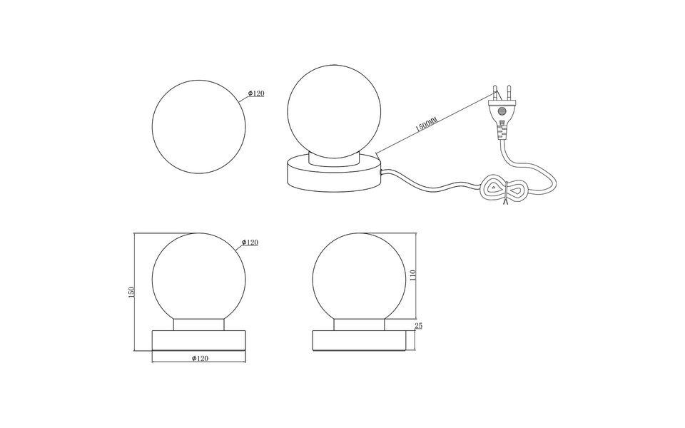 HLW LED LED Table Lamp - Table Lighting - Trion Baldo - E14 Fitting - Round - Matte Black - Aluminum HLW LED LED Table Lamp - Table Lighting - Trion Baldo - E14 Fitting - Round - Matte Black - Aluminum