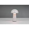 HLW LED Round Dimmable LED Table Lamp with USB Charging Function, Warm White 3000K, IP44 Splashproof