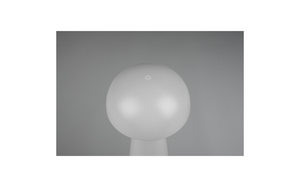 HLW LED Round Dimmable LED Table Lamp with USB Charging Function, Warm White 3000K, IP44 Splashproof