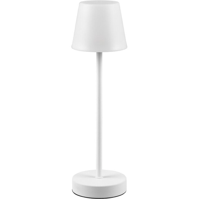 HLW LED Dimmable LED Table Lamp Trion Marty with Rechargeable Batteries, Round, Splashproof IP44