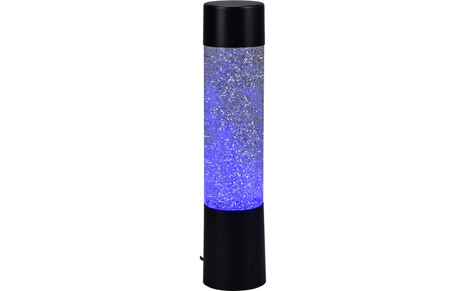 HLW LED LED Table Lamp - Trion Wuka Glitter - 0.9W - Warm White 3000K - Round - Matte Black - Plastic