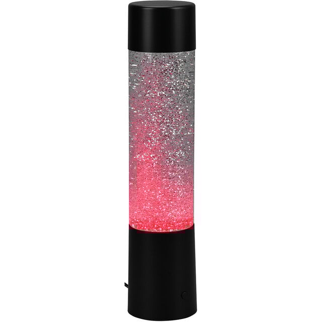 HLW LED LED Table Lamp - Trion Wuka Glitter - 0.9W - Warm White 3000K - Round - Matte Black - Plastic