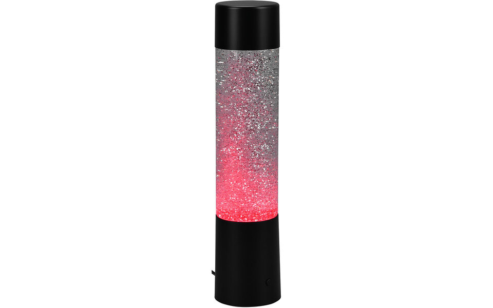 HLW LED LED Tafellamp - Trion Wuka Glitter - 0.9W - Warm Wit 3000K - Rond - Mat Zwart - Kunststof