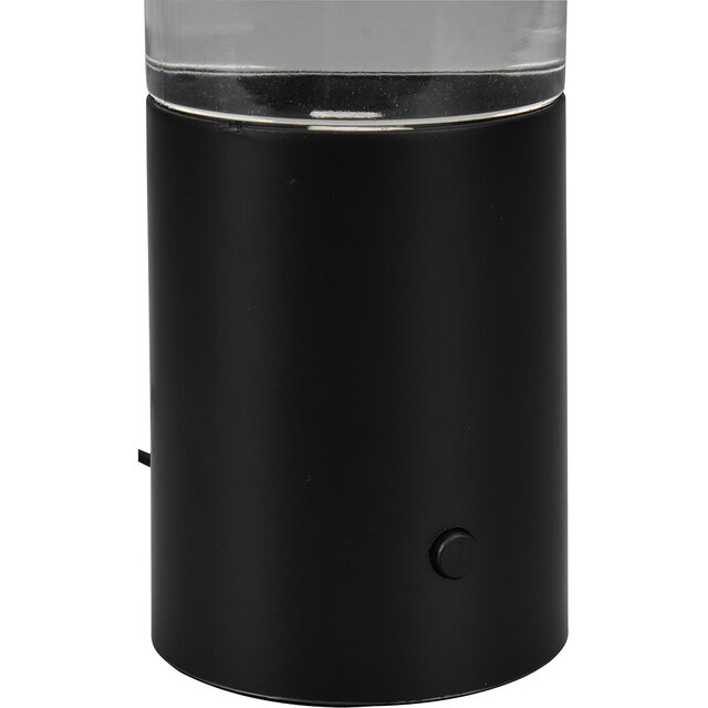 HLW LED LED Table Lamp - Trion Wuka Glitter - 0.9W - Warm White 3000K - Round - Matte Black - Plastic