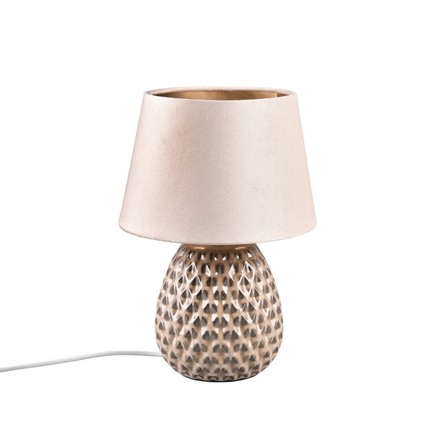 LED Tafellamp - Trion Aroniz - E27 Fitting - Rond - Roze - Keramiek Verlichting per ruimte LED Tafellamp - Trion Aroniz - E27 Fitting - Rond - Roze - Keramiek Verlichting per ruimte