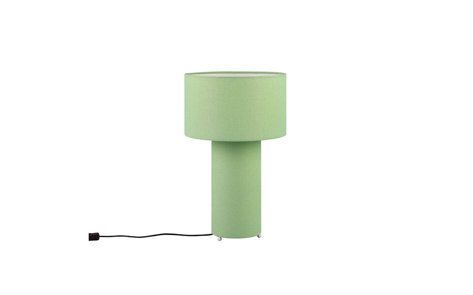 HLW LED LED Tafellamp - Trion Balin - E27 Fitting - Rond - Groen - Textiel
