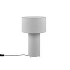 HLW LED LED Table Lamp - Trion Balin - E27 Fitting - Round - Gray - Textile