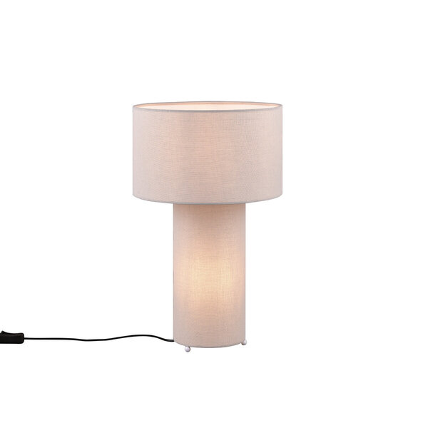 HLW LED LED Tafellamp Trion Balin - Ronde , Grijs Textiel & E27 Fitting HLW LED LED Tafellamp Trion Balin - Ronde , Grijs Textiel & E27 Fitting