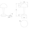 HLW LED LED Table Lamp - Trion Candin - E14 Fitting - Warm White 3000K - Matte White