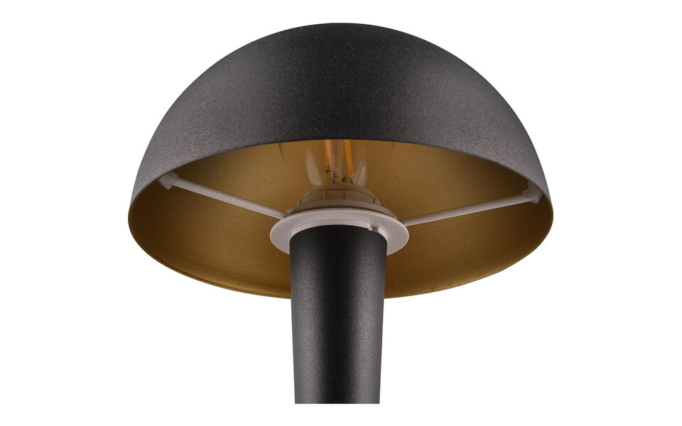 HLW LED LED Tafellamp - Trion Candin - E14 Fitting - Warm Wit 3000K - Zwart/Goud