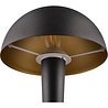 Zwarte tafellamp met gouden accenten, E14 fitting, warm wit licht 3000K, 4.9W, 470 lumen