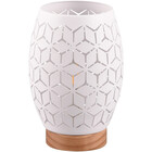 HLW LED LED Tafellamp - Tafelverlichting - Trion Dabi - E27 Fitting - Rond - Mat/Wit - Metaal