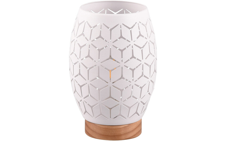 HLW LED LED Table Lamp - Table Lighting - Trion Dabi - E27 Fitting - Round - Matte/White - Metal HLW LED LED Table Lamp - Table Lighting - Trion Dabi - E27 Fitting - Round - Matte/White - Metal