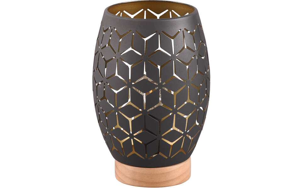 HLW LED LED Table Lamp - Table Lighting - Trion Dabi - E27 Fitting - Round - Black/Gold - Metal HLW LED LED Table Lamp - Table Lighting - Trion Dabi - E27 Fitting - Round - Black/Gold - Metal