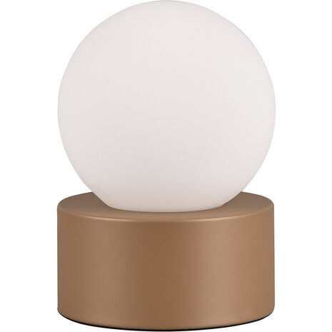 LED Tafellamp Trion Tesso - Ronde , metalen  & E14 fitting