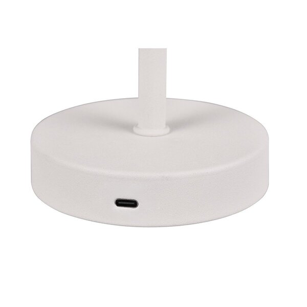 HLW LED LED Tafellamp en Metalen Mat Wit met Warm Wit 2700K–3000K, 5W LED HLW LED LED Tafellamp en Metalen Mat Wit met Warm Wit 2700K–3000K, 5W LED