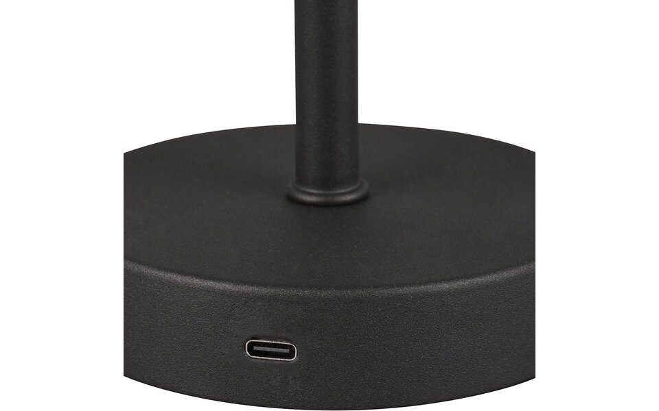 HLW LED LED Tafellamp en Metalen  | Zwarte & Witte en | Warm Wit 2700K–3000K 5W LED