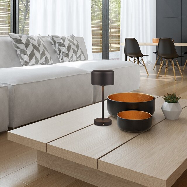 HLW LED LED Table Lamp and Metal | Black & White and | Warm White 2700K–3000K 5W LED HLW LED LED Table Lamp and Metal | Black & White and | Warm White 2700K–3000K 5W LED