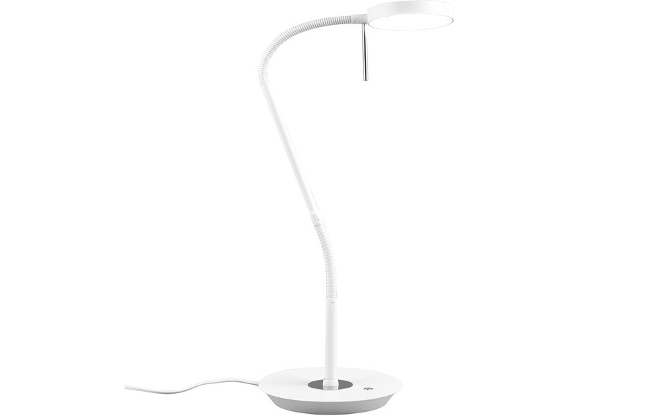 HLW LED LED Table Lamp - Trion Amon - 12W - Adjustable Color - Dimmable - Round - Matte White - Metal