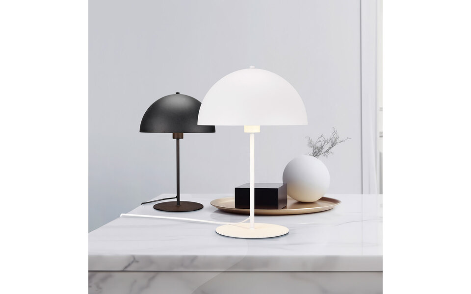 HLW LED LED Table Lamp - Trion Alia - E14 Fitting - Round - Matte White - Metal HLW LED LED Table Lamp - Trion Alia - E14 Fitting - Round - Matte White - Metal