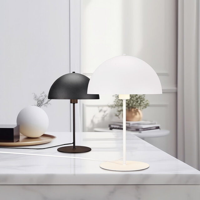 HLW LED LED Table Lamp - Trion Alia - E14 Fitting - Round - Matte White - Metal HLW LED LED Table Lamp - Trion Alia - E14 Fitting - Round - Matte White - Metal