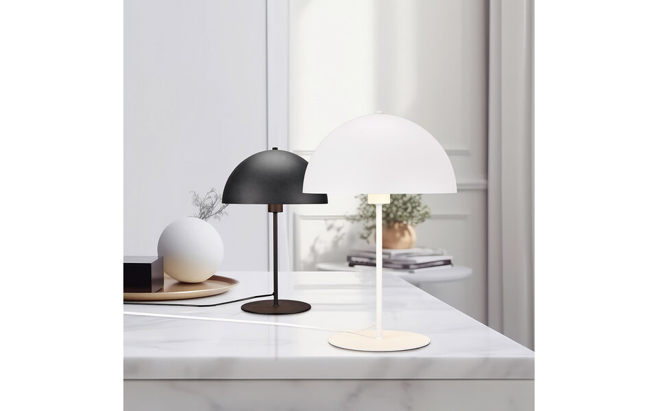 HLW LED LED Table Lamp - Trion Alia - E14 Fitting - Round - Matte White - Metal HLW LED LED Table Lamp - Trion Alia - E14 Fitting - Round - Matte White - Metal