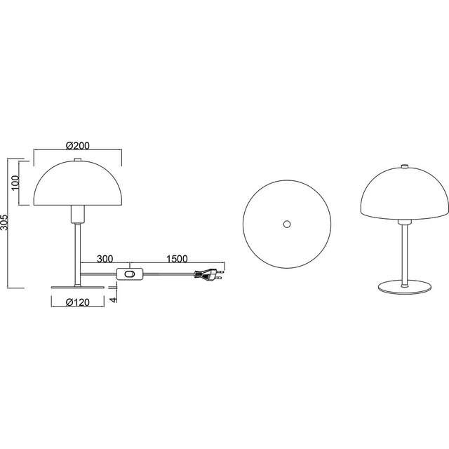 HLW LED LED Tafellamp - Trion Alia - E14 Fitting - Rond - Mat Zwart - Metaal HLW LED LED Tafellamp - Trion Alia - E14 Fitting - Rond - Mat Zwart - Metaal